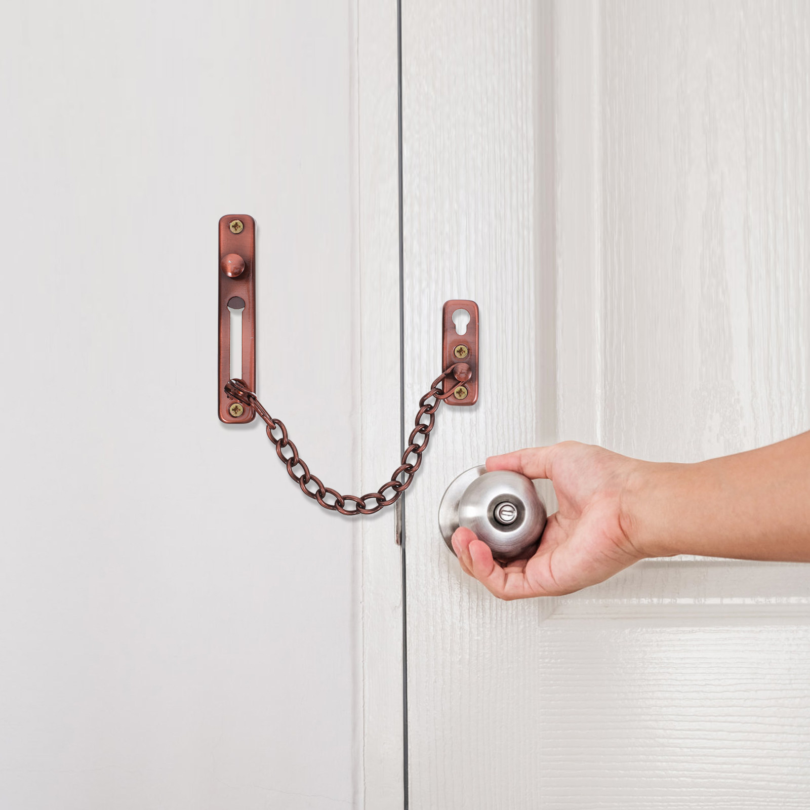 Security Chain Door - 2Pcs Anti-Theft Door Chain Lock Stainless