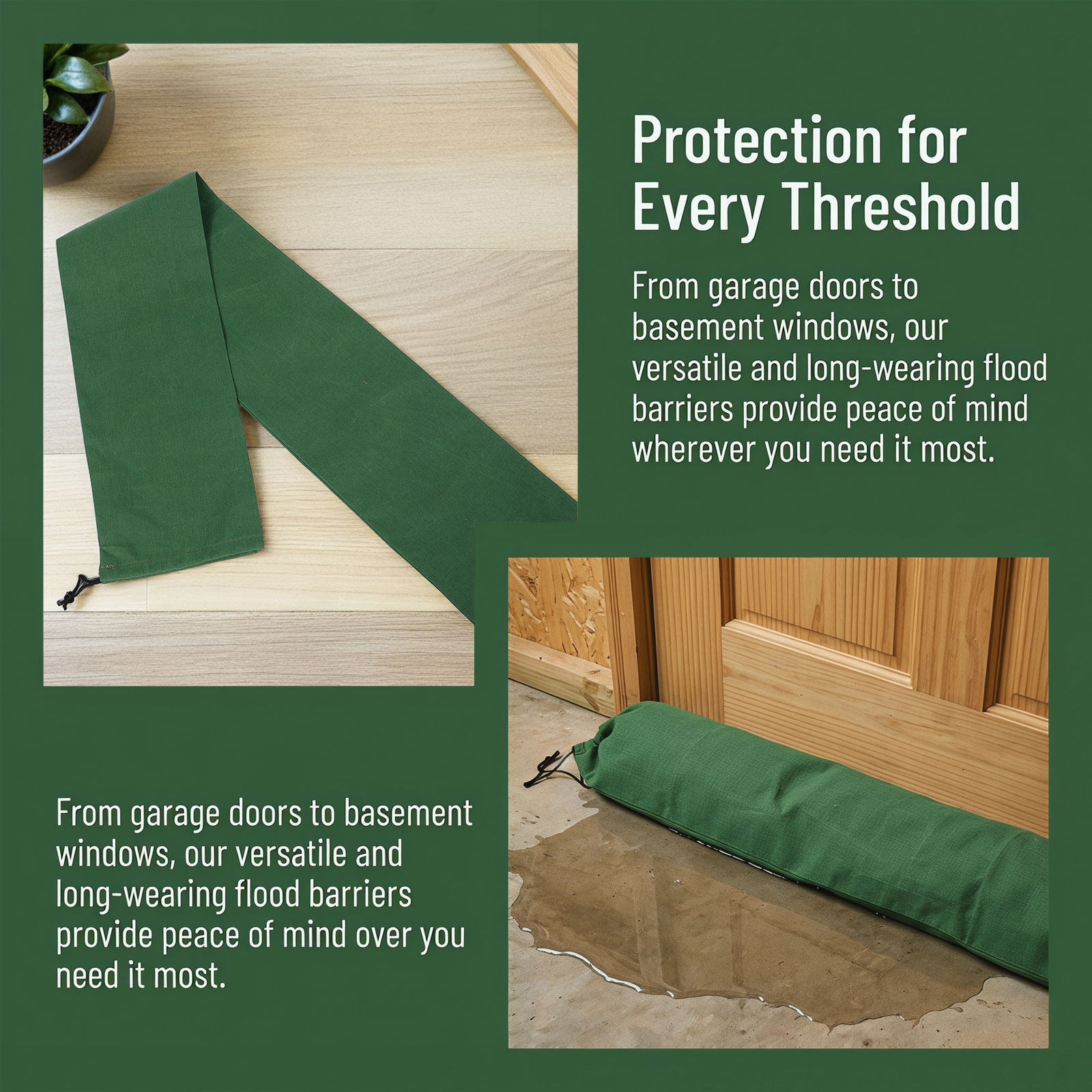 3Pcs Canvas Flood Barrier Sand - Flood Barrier Bag review and price