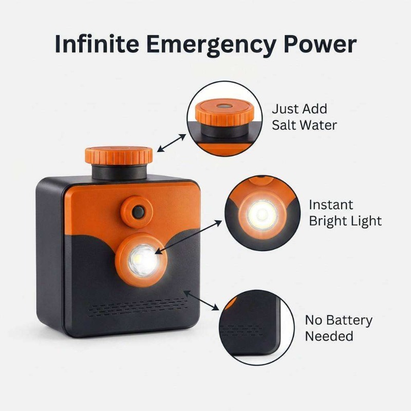 Saltwater Lamp Salt Water Powe - Power Outage Light review and price