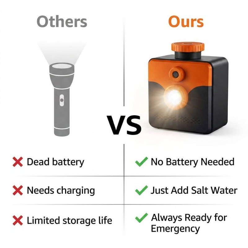 Saltwater Lamp Salt Water Powe - Power Outage Light review and price